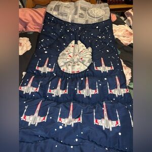 Pottery Barn Kids Navy and Red Star Wars Bedding